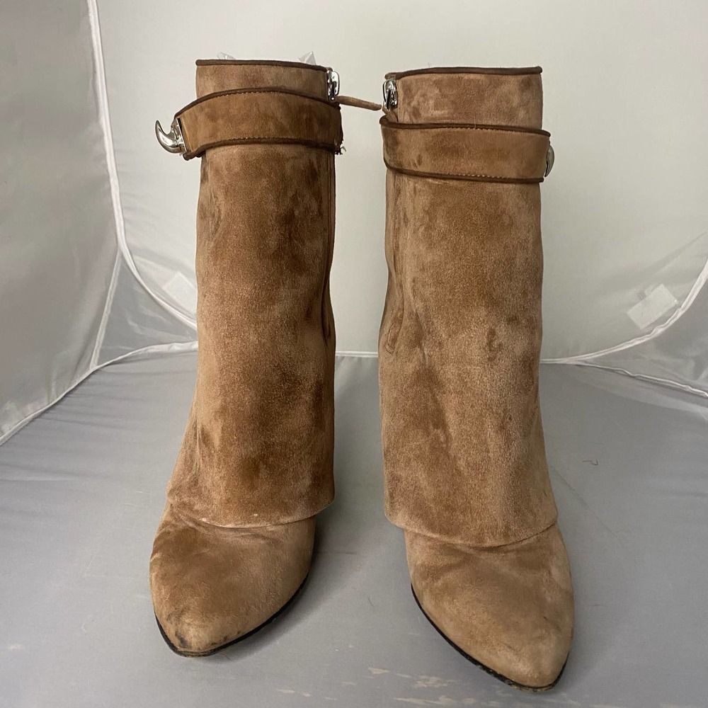 Givenchy Shark Tooth Foldover Wedge Boots 10 - Picture 2 of 14